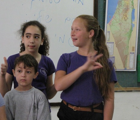 פעילות כיתתית בשפת סימנים